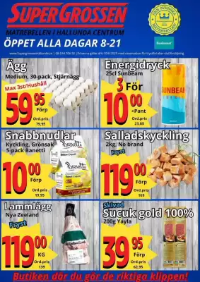 Supergrossen reklamblad