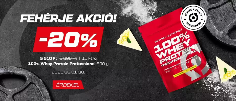Scitec Nutrition akciós újság (érvényes eddig: 30-06)