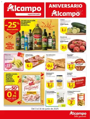 Folleto Alcampo supermercado (válido hasta el 16-06)