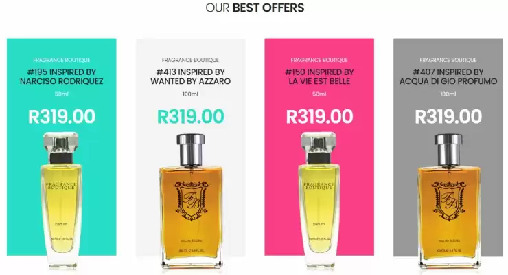 Fragrance Boutique catalogue (valid until 8-06)
