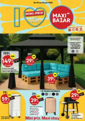 Catalogue Maxi Bazar (valable jusqu'au 29-06)