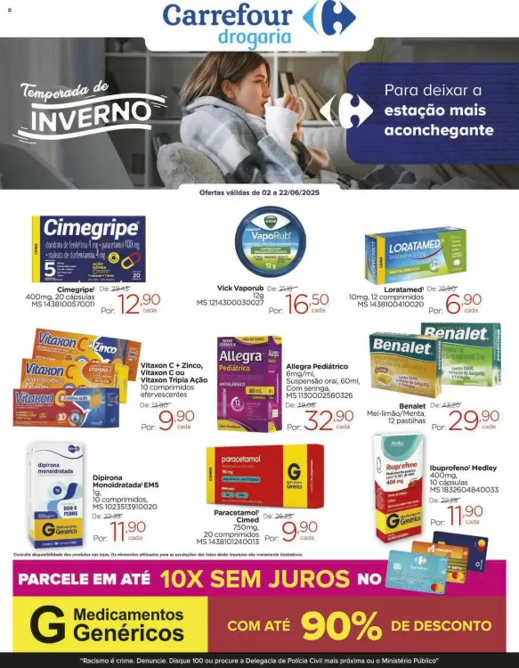 Catálogo Drogarias Carrefour (válido até 22-06)