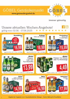 Getränke Göbel Prospekt (gültig bis 7-06)
