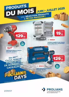 Catalogue Prolians (valable jusqu'au 31-07)
