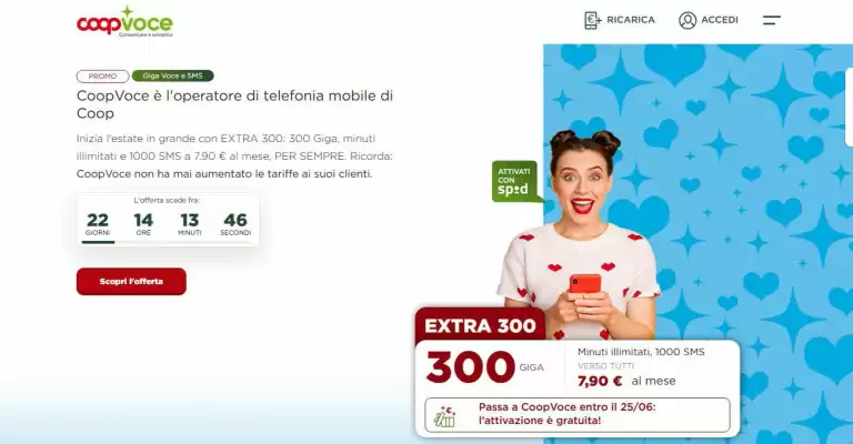 Volantino CoopVoce (valido fino al 25-06)