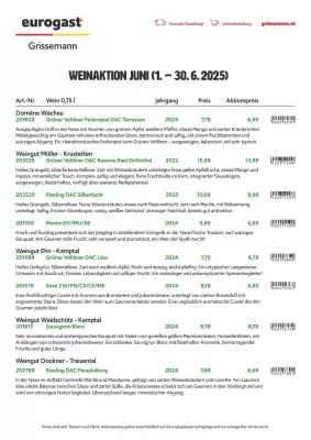 Eurogast Grissemann Flugblatt (gültig bis 30-06)