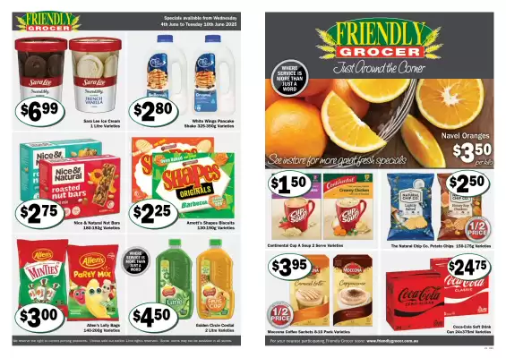 Friendly Grocer catalogue (valid until 10-06)