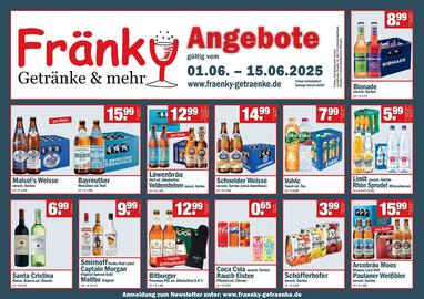 Fränky Getränke Prospekt Seite 1