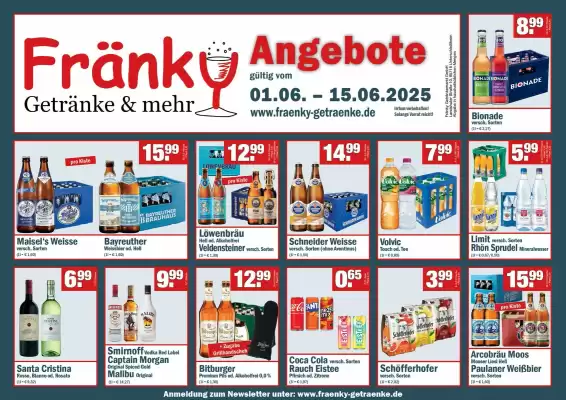Fränky Getränke Prospekt (gültig bis 15-06)