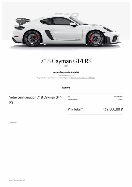 Catalogue Porsche (valable jusqu'au 31-08)