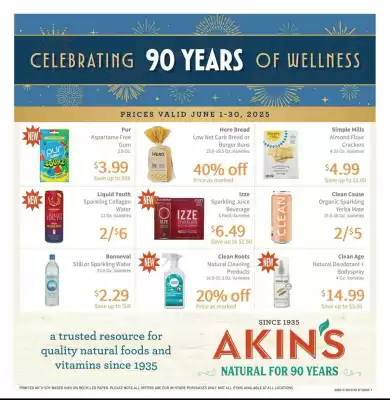 Akin's Natural Foods Weekly Ad (valid until 30-06)