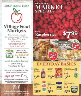 Village Food Markets flyer (valid until 15-06)