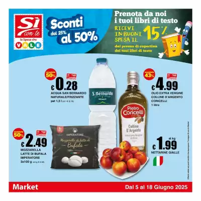 Volantino Sì con te Market (valido fino al 18-06)