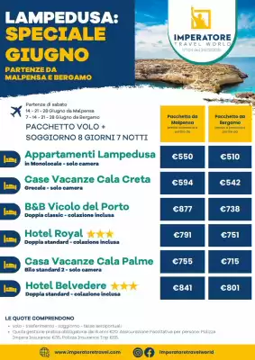 Volantino Imperatore Viaggi (valido fino al 28-06)