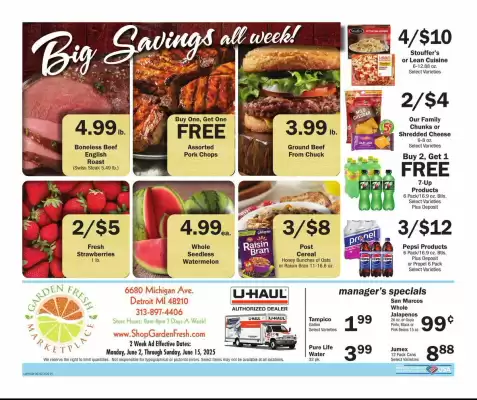 Garden Fresh Marketplace Weekly Ad (valid until 15-06)