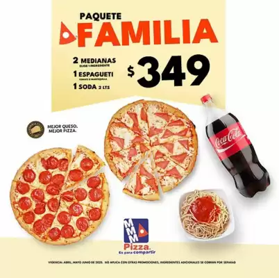 Catálogo MamaMia Pizza (válido hasta 30-06)