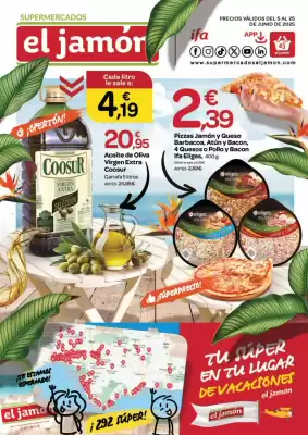 Folleto Supermercados El Jamón (válido hasta el 25-06)