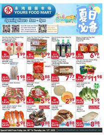 Yours Food Mart flyer week 23 Page 1