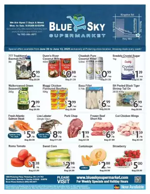 Blue Sky Supermarket flyer (valid until 12-06)