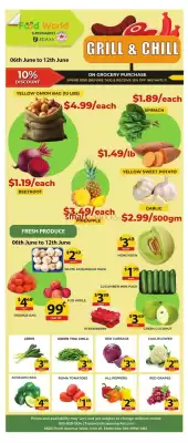 Food World Supermarket flyer (valid until 12-06)