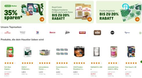 Zooplus Flugblatt Seite 1