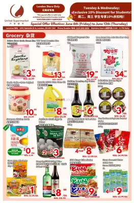 United Supermarket flyer (valid until 19-06)
