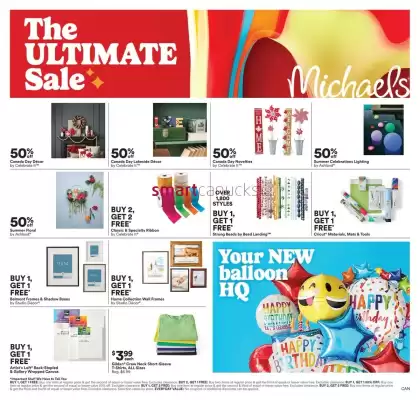 Michaels flyer (valid until 19-06)