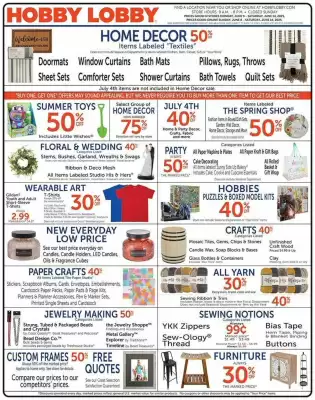 Hobby Lobby Weekly Ad (valid until 14-06)