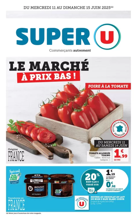 Catalogue Super U (valable jusqu'au 15-06)