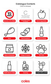 Coles catalogue week 24 Page 1