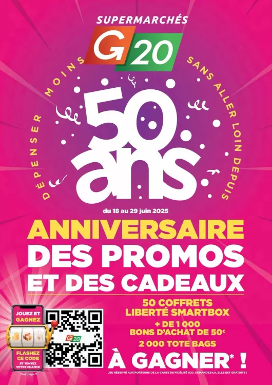 Catalogue G20 (valable jusqu'au 29-06)