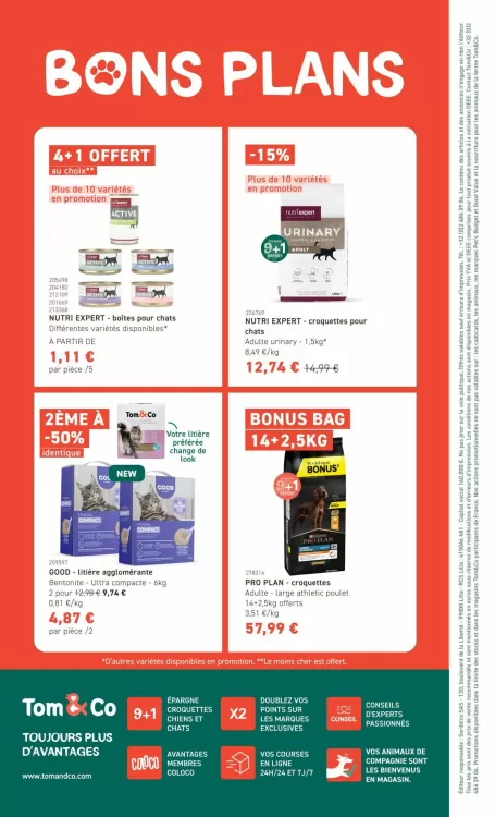 Catalogue Tom&Co (valable jusqu'au 22-06)