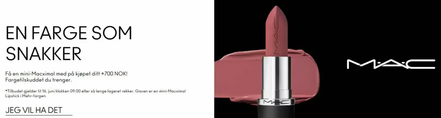 MAC Cosmetics Kundeavis (gyldig til 16-06)