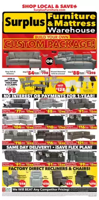 Surplus Furniture flyer (valid until 22-06)