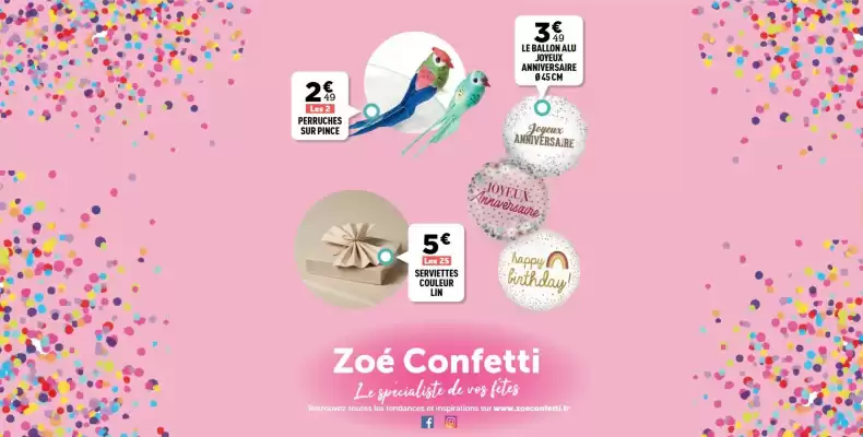 Catalogue Zoé Confetti