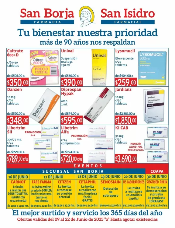 Catálogo Farmacias San Isidro y San Borja (válido hasta 22-06)