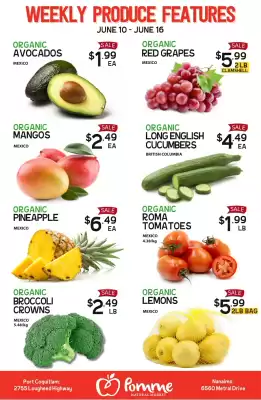 Pomme Natural Market flyer (valid until 16-06)