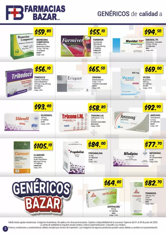 Catálogo Farmacias Bazar (válido hasta 30-06)