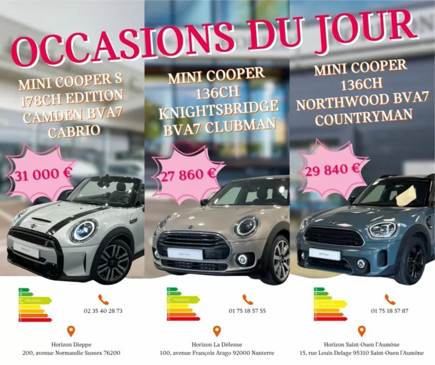 Catalogue Mini (valable jusqu'au 30-09)