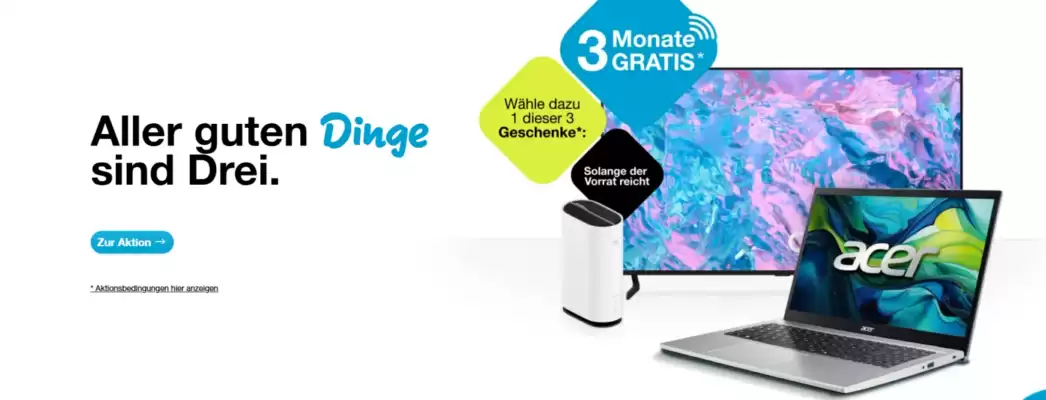 Drei Flugblatt (gültig bis 16-06)