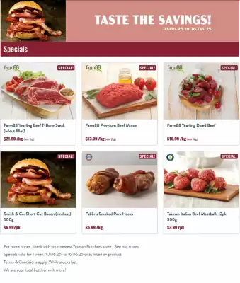 Tasman Butchers catalogue (valid until 16-06)