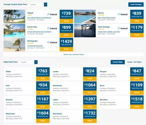 Marlin Travel flyer (valid until 10-07)
