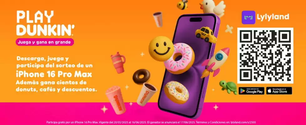 Catálogo Dunkin Donuts (válido hasta 16-06)