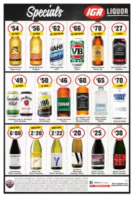 IGA Liquor catalogue (valid until 17-06)