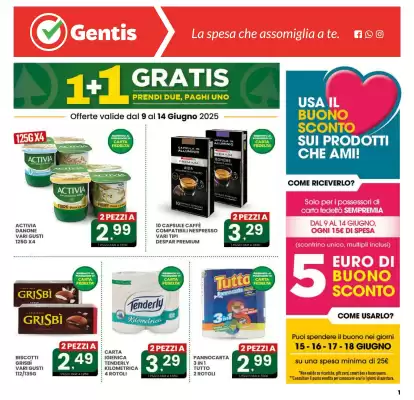 Volantino Gentis (valido fino al 14-06)