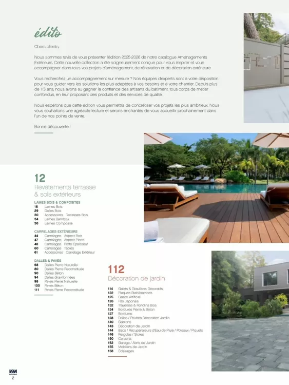 Catalogue VM Matériaux (valable jusqu'au 30-06)