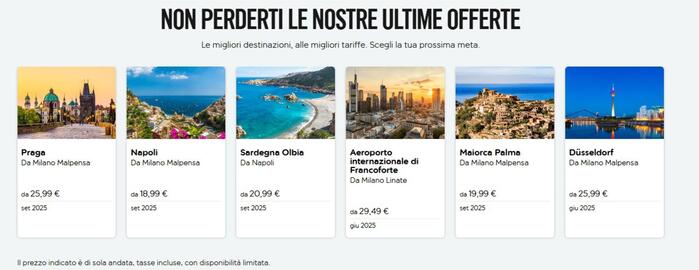Volantino Easyjet Pagina 1