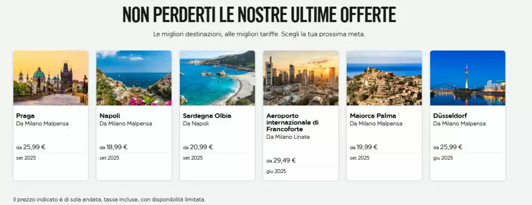 Volantino Easyjet (valido fino al 30-09)
