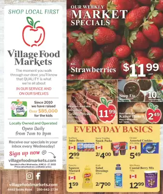 Village Food Markets flyer (valid until 17-06)