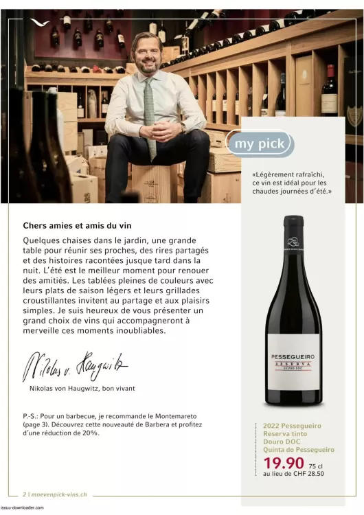 Catalogue Mövenpick Vins (valable jusqu'au 30-06)